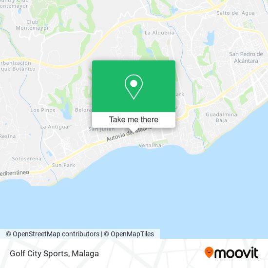 Golf City Sports map