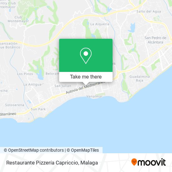 Restaurante Pizzería Capriccio map
