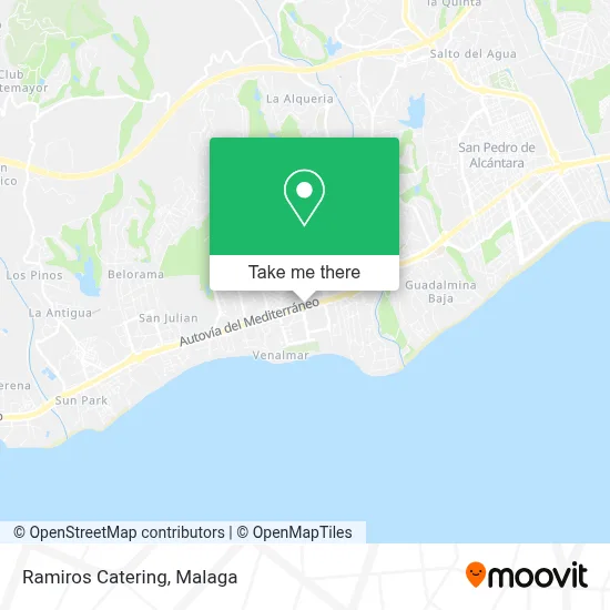 Ramiros Catering map
