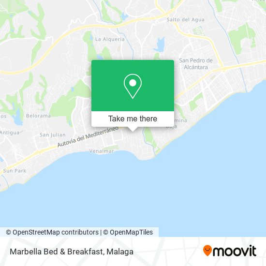 mapa Marbella Bed & Breakfast