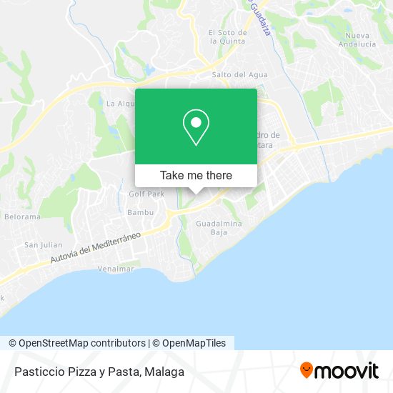 Pasticcio Pizza y Pasta map