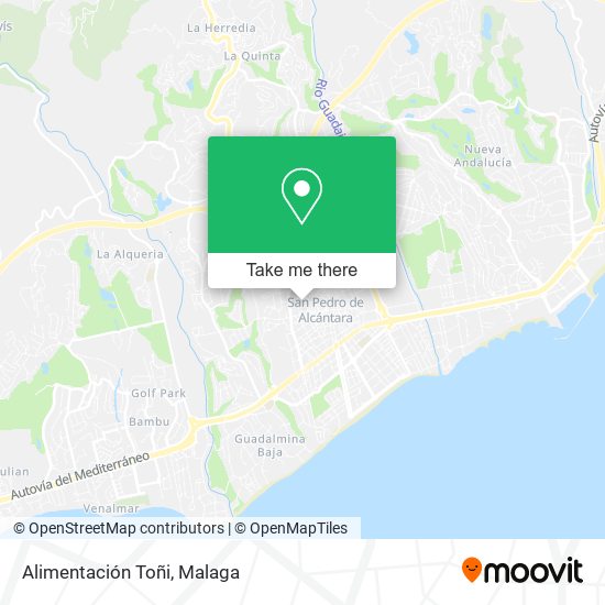 Alimentación Toñi map
