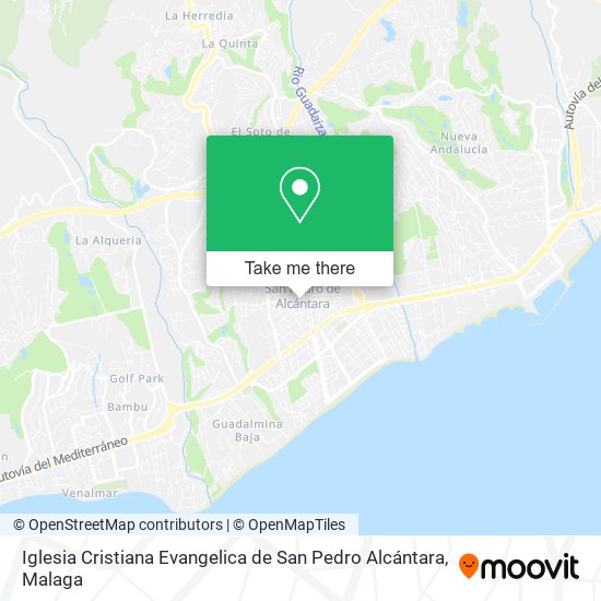 Iglesia Cristiana Evangelica de San Pedro Alcántara map