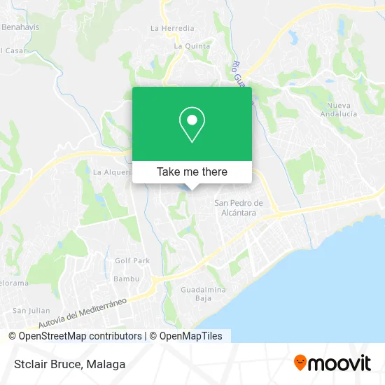 Stclair Bruce map
