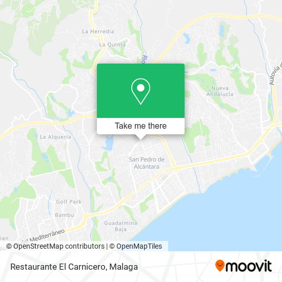 Restaurante El Carnicero map