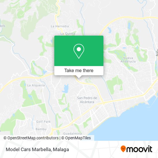 Model Cars Marbella map