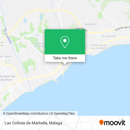 Las Colinas de Marbella map