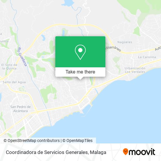 Coordinadora de Servicios Generales map