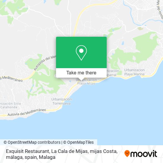 Exquisit Restaurant, La Cala de Mijas, mijas Costa, málaga, spain map