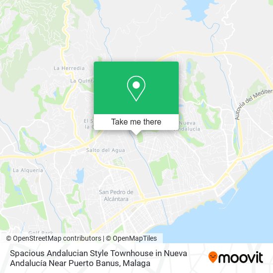 Spacious Andalucian Style Townhouse in Nueva Andalucía Near Puerto Banus map