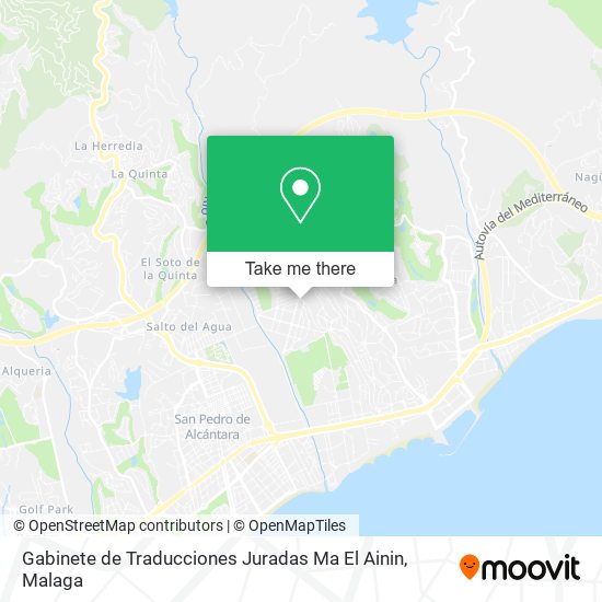 mapa Gabinete de Traducciones Juradas Ma El Ainin