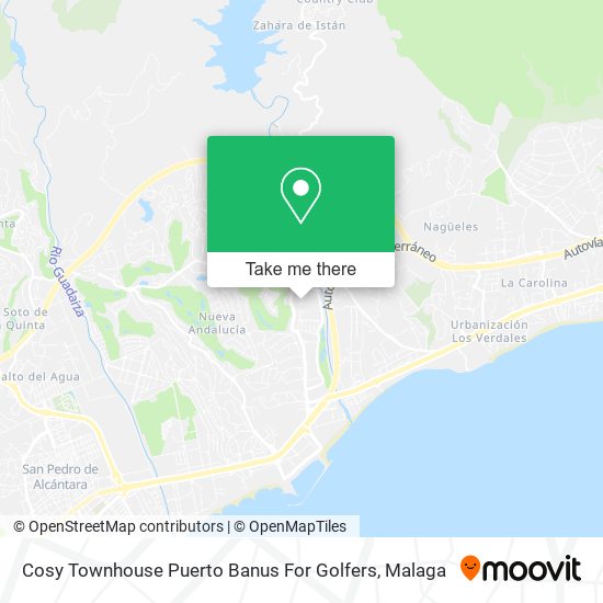 Cosy Townhouse Puerto Banus For Golfers map