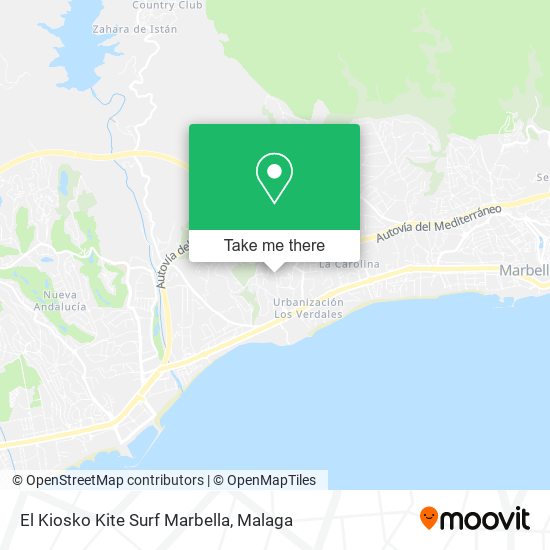 El Kiosko Kite Surf Marbella map