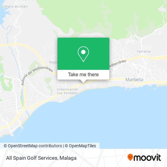 All Spain Golf Services map