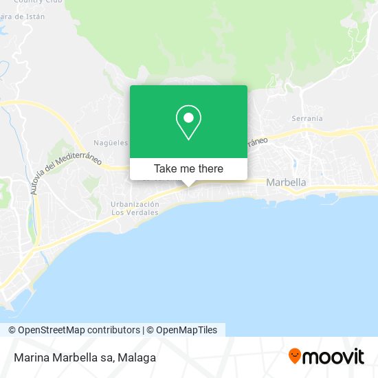 mapa Marina Marbella sa