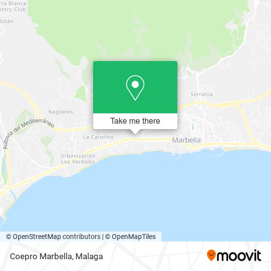 Coepro Marbella map