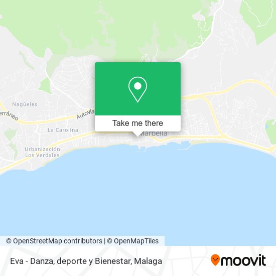 Eva - Danza, deporte y Bienestar map