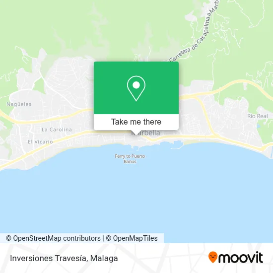 Inversiones Travesía map