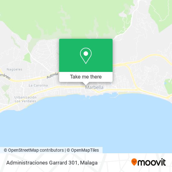 Administraciones Garrard 301 map