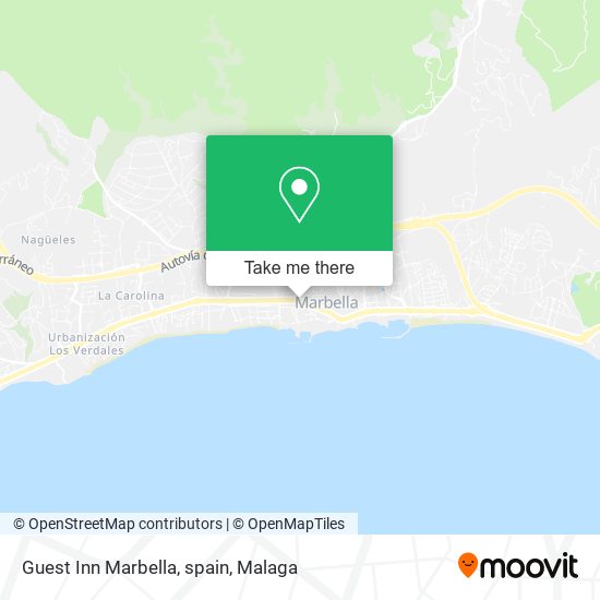 Guest Inn Marbella, spain map
