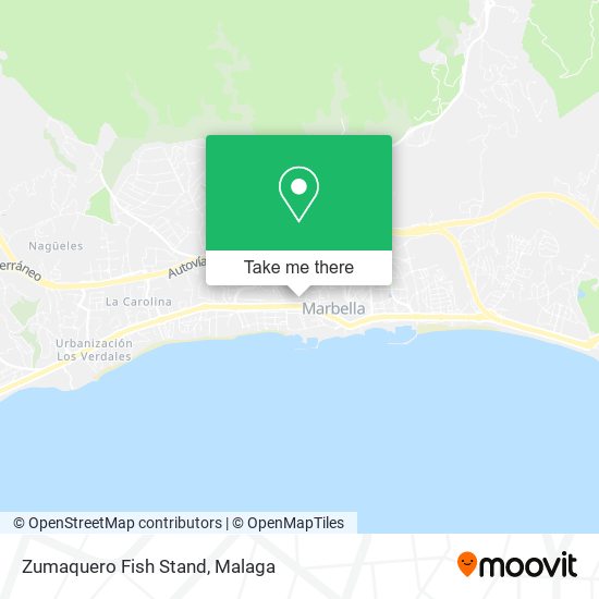 Zumaquero Fish Stand map