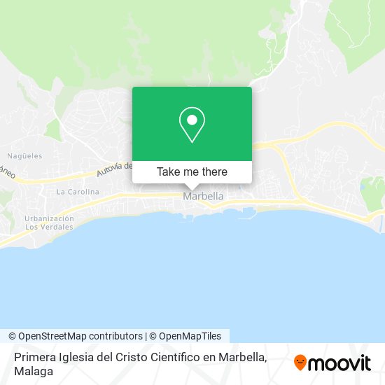 Primera Iglesia del Cristo Científico en Marbella map