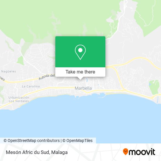 Mesón Afric du Sud map