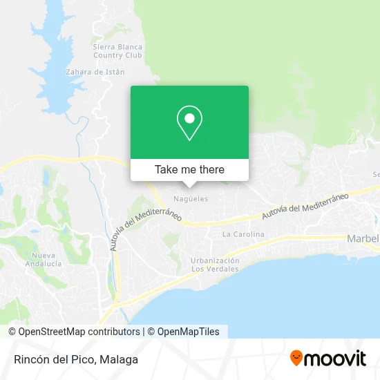 Rincón del Pico map