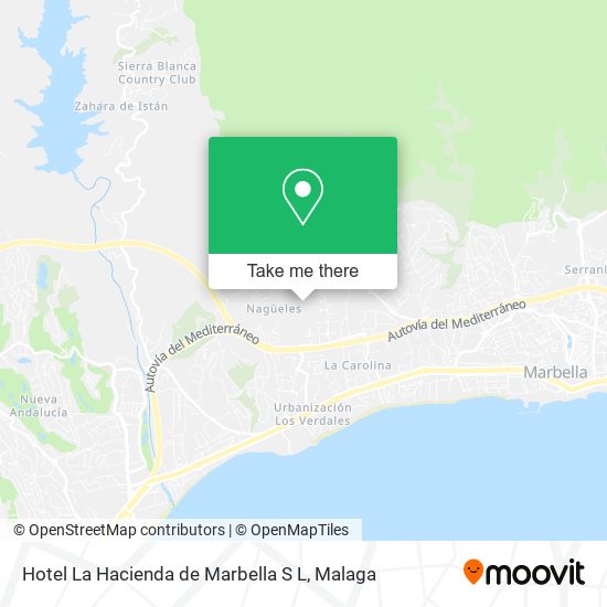 Hotel La Hacienda de Marbella S L map