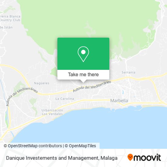 mapa Danique Investements and Management