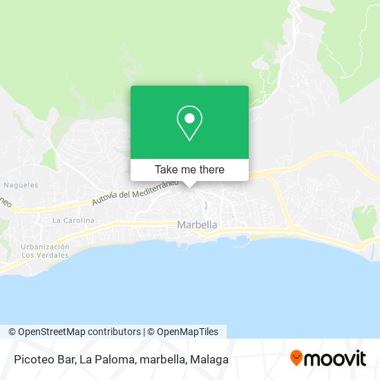 Picoteo Bar, La Paloma, marbella map
