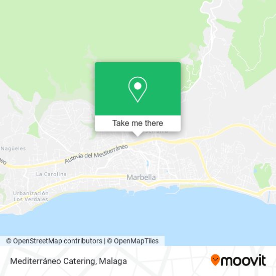 Mediterráneo Catering map