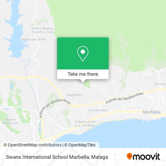 Swans International School Marbella map