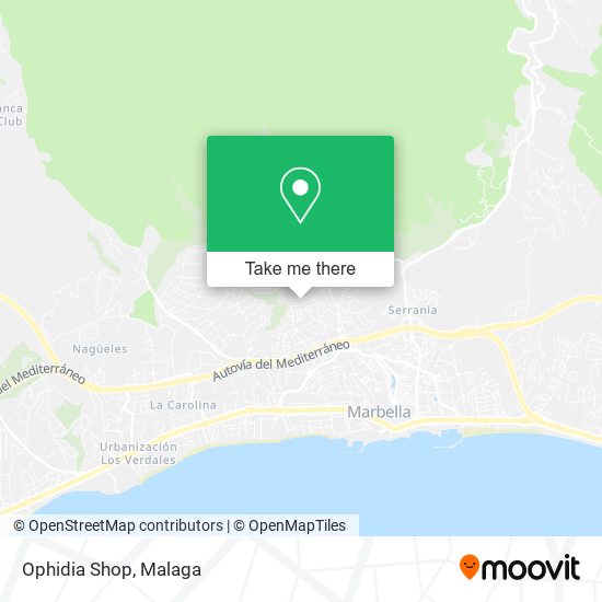 mapa Ophidia Shop