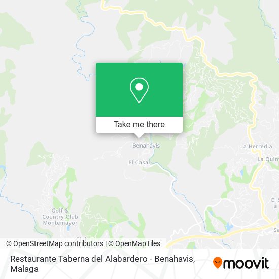 Restaurante Taberna del Alabardero - Benahavis map