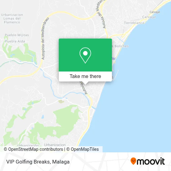 VIP Golfing Breaks map