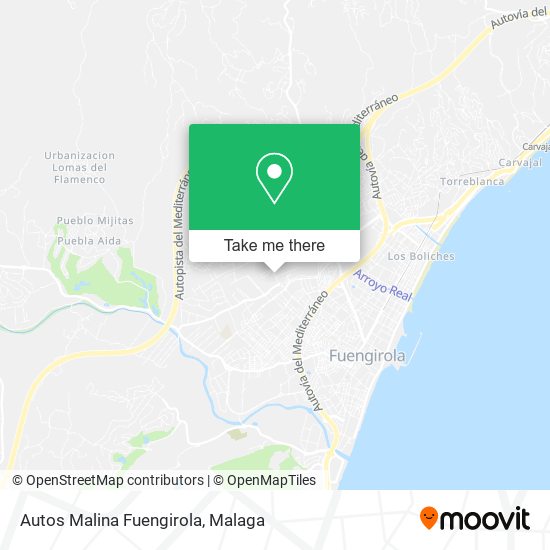 Autos Malina Fuengirola map