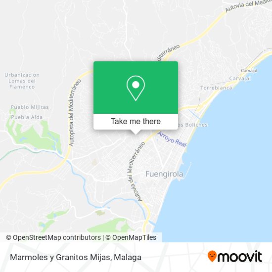 mapa Marmoles y Granitos Mijas