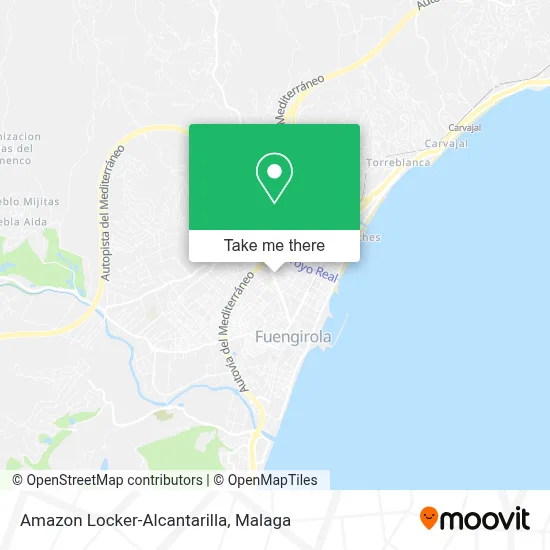 Amazon Locker-Alcantarilla map