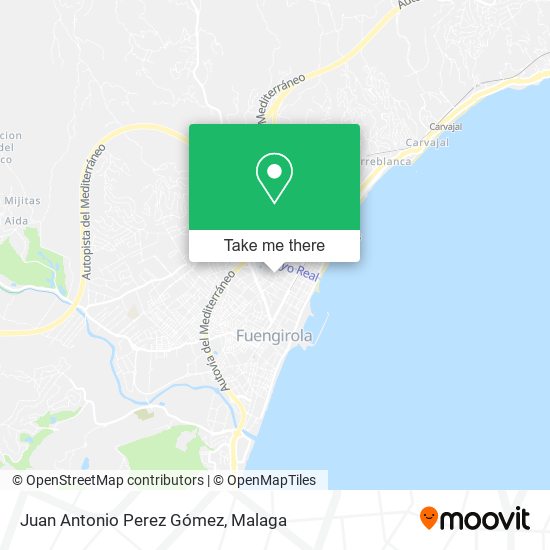 Juan Antonio Perez Gómez map