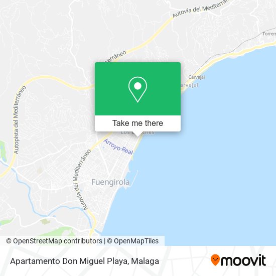 mapa Apartamento Don Miguel Playa