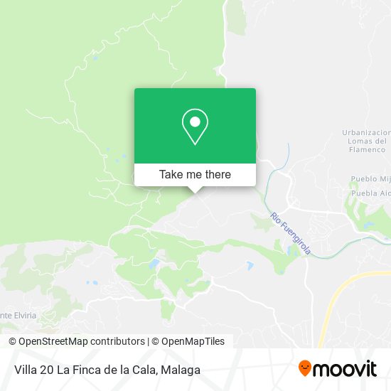 Villa 20 La Finca de la Cala map