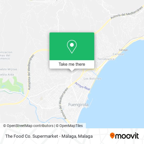 The Food Co. Supermarket - Málaga map