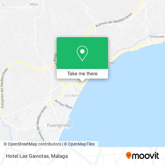 mapa Hotel Las Gaviotas