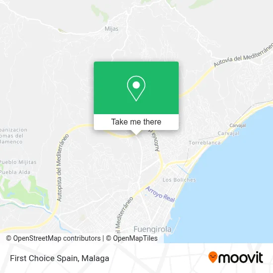 First Choice Spain map