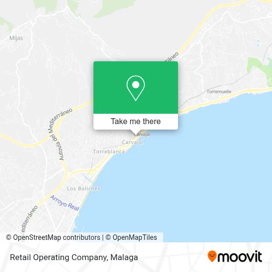 Retail Operating Company map