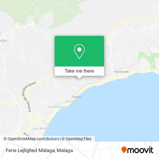 Ferie Lejlighed Málaga map