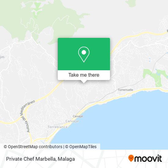 mapa Private Chef Marbella