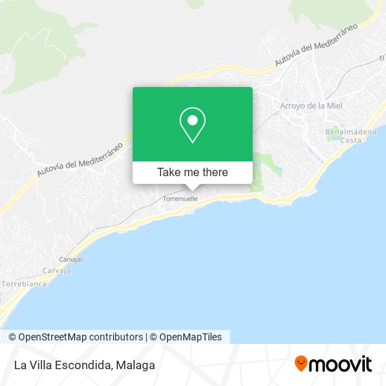 La Villa Escondida map