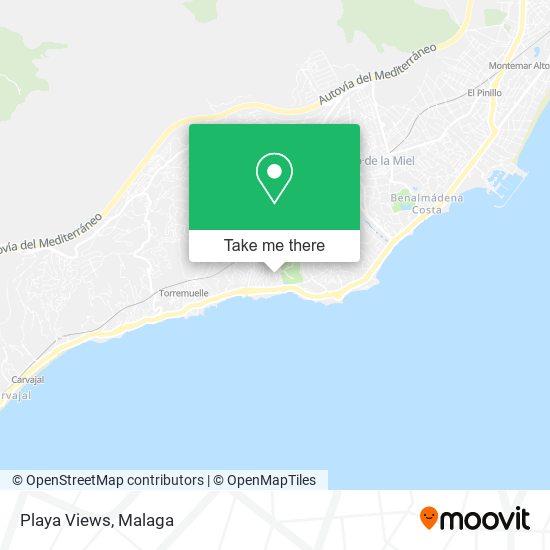 Playa Views map